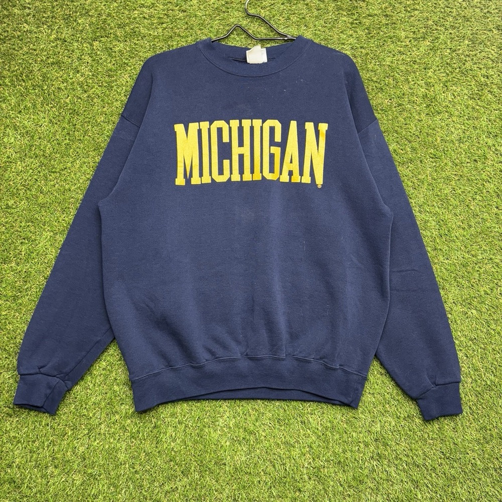Vintage Michigan Wolverines Sweatshirt Mens Large Crewneck 90s 1990s University